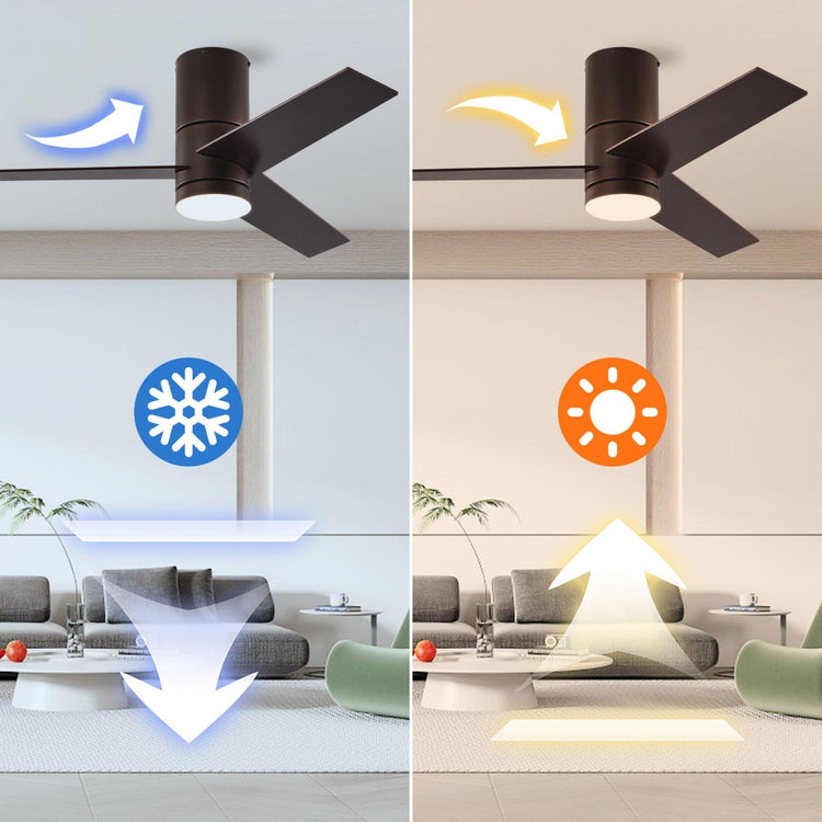 42" Black LED Ceiling Fan with DC motor - BRIGHT CORNERS