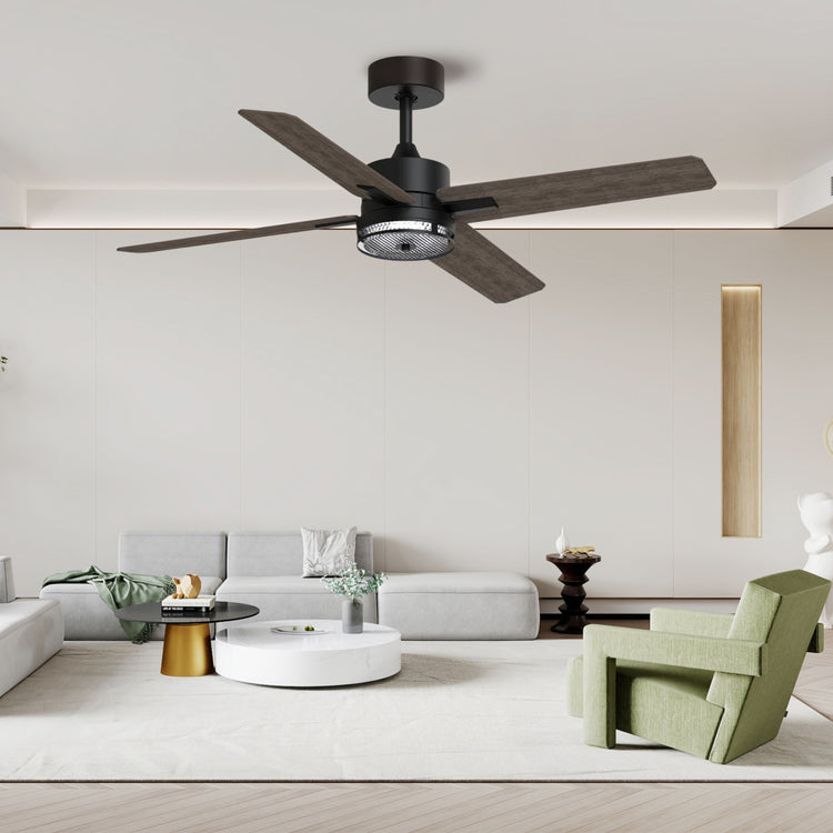 46'' Dark DC Ceiling fan with smart control : CEIL-FAN-Z2004-46