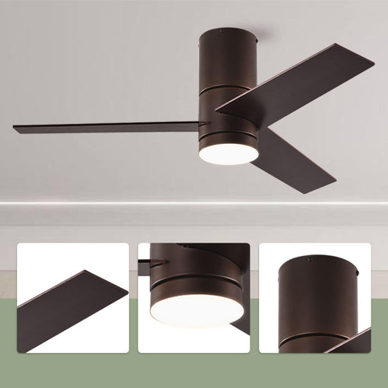 42" Black LED Ceiling Fan with DC motor - BRIGHT CORNERS